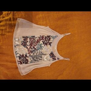 Embroidered Women's Camisole - Cream